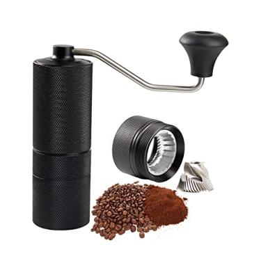 Imagem de burko Moedor de café manual doméstico portátil moedor de grãos de café núcleo de moagem pentagonal aparelhos de café moído na hora