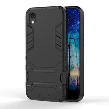Imagem de HONGYAN Capa de telefone Caso PC + TPU à prova de choque para Huawei Honor 8s, com suporte Capa protetora