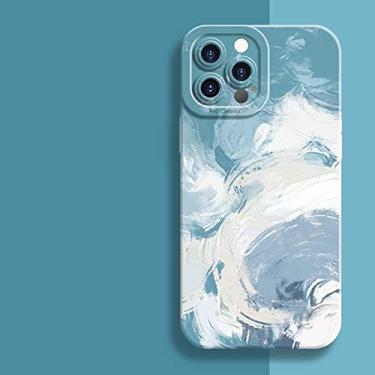 Imagem de Capa de pintura em aquarela para iPhone 11 12 13 14 Pro Max Mini XR XS X 7 8 Plus SE 2020 Arco-íris Capa de silicone tpu macia à prova de choque, 2, para iPhone 14 Pro