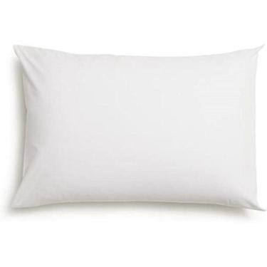 Imagem de Fronha Avulsa Branca Lisa Envelope Malha Travesseiro 70X50Cm