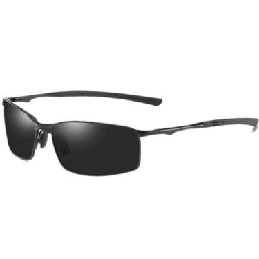 Imagem de Óculos Escuros Masculino Polarizado Sport Preto Proteção Uv 400 - Otto