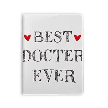 Imagem de Best Doctor Ever Citação Caderno de Goma Profissional Diário Capa Macia