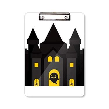 Imagem de Pasta de prancheta de ilustração colorida Castelo de conto de fadas A4