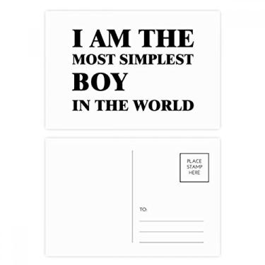 Imagem de Cartão postal de aniversário I Am The Simplest Boy