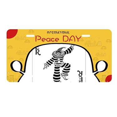 Imagem de DIYthinker Black Coringa Baralho Padrão Placa Placa de Carro Decoração Dia da Paz