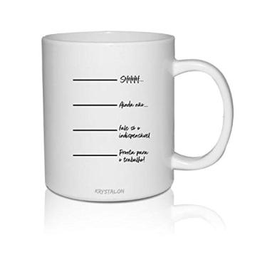 Imagem de Kit 2 Canecas Brancas Personalizadas para Home Office Lista de Café