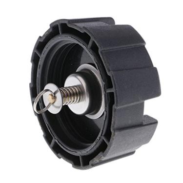 Imagem de Kesoto Tampa de tanque de combustível universal para motor de barco Yamaha 12L/24L, preta