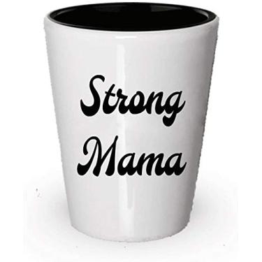 Imagem de Copo de shot Strong Mama - Utensílios de cozinha de cerâmica para presentes (6)