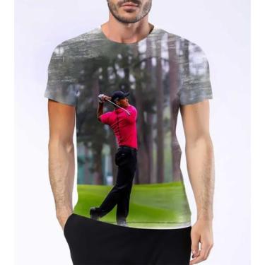 Imagem de Camiseta Camisa Tiger Woods Golfista Profissional Melhor 10 - Estilo K
