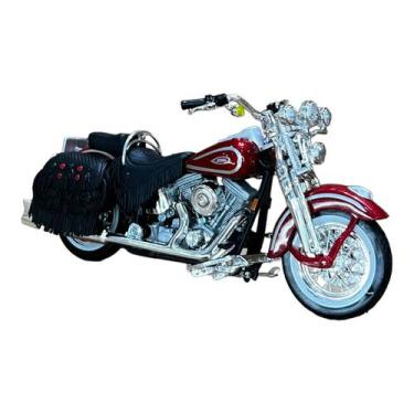 Imagem de Miniatura Moto Harley Davidson Flsts Softail Springer 1:18 - Maisto