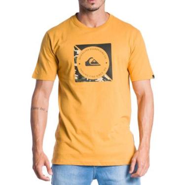Imagem de Camiseta Quiksilver Linked Camo Sm24 Masculina Mostarda