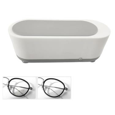 Imagem de Limpador Ultrassonico Oculos Joias Anel Cordao Acessorios Alta Frequencia Multiuso Limpeza Estojo Portatil