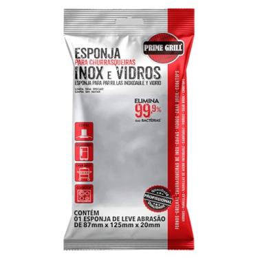 Imagem de Esponja para Inox e Vidros Prime Grill