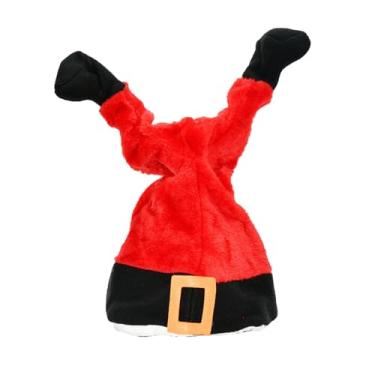 Imagem de Colaxi Chapéu de papai noel dançante, chapéu de papai noel em movimento de natal, chapéu de natal elétrico para ano novo, família, adultos, suprimentos de, estilo B