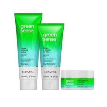 Imagem de Kit Green Sense Shampoo 240ml  + Condicionador  200ml + Máscara 240G L