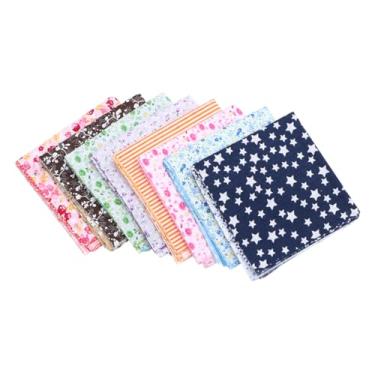 Imagem de VILLCASE 56 Unidades De Material De Patchwork Tecido Floral Patchwork Algodão Artesanato Tecido Quadrados Pacote De Tecido Quadrados Tecido De Algodão Pano Pré-Cortado Colcha Quartos