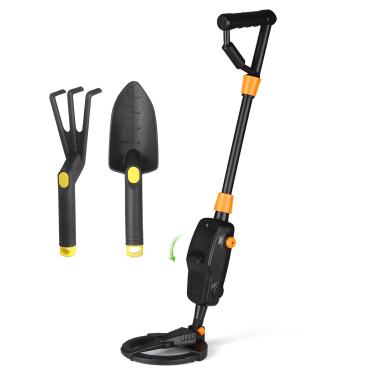 Imagem de Wemay Detector de metal portátil leve para crianças Gold Digger Treasure Hunter Rastreador com bobina de busca à prova d'água para crianças