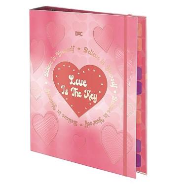 Imagem de DAC Fichário Universitário 48 Páginas A4 24.5 x 30 cm - Fechamento em Elástico Rosa