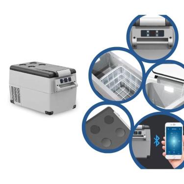 Imagem de Geladeira Para Caminhão 35 Litros Quadrivolt 12/24/110/220v Inbra Motorhome Trailer Carro Camping Van Ônibus