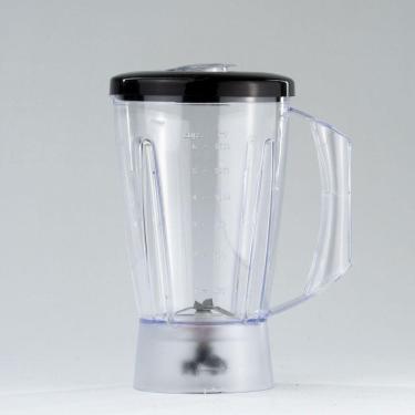 Imagem de 6874 - Copo Cadence Pratic White Trapéze Cristal (Tampa Preta)