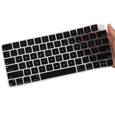 Imagem de Capa de teclado para Apple 2024/2023/2021 iMac All-in-One Desktop Keyboard, iMac 24 polegadas com chip M4/M3/M1 com Touch ID e teclado Apple Magic A2449 A2450 MK293LL/A MK2A3LL/A, layout dos EUA