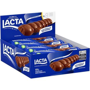 Imagem de Chocolate Lacta Chocolate E Leite Display Com 12 Unidades