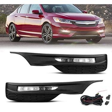 Imagem de Shocklight Luzes de neblina de LED DRL adequadas para Honda Accord 2016 - 2020 com luzes de corrida diurna..