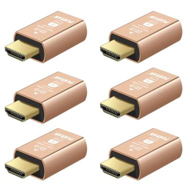 Imagem de FUERAN Plugue fictício HDMI 2.1 4K @ 120Hz Emulador de tela virtual, adaptador sem cabeça, adaptador de tela HDMI, suporta 3840x2160@120Hz, 1440P@120Hz, 1080P@120Hz, emulador EDID para GPU/desktop