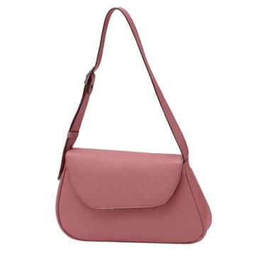 Imagem de Mariart Cosmos Bolsa Shoulder Feminina de Couro Bovino Legítimo (Blush)