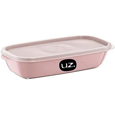 Imagem de Jogo De Potes De Plástico Com Tampa 0,5L Rosa, UZ