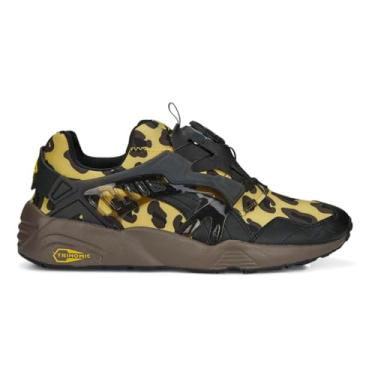 Imagem de Puma Tênis feminino Disc Blaze Leopard-Cheetah Slip On Casual - Preto, Marrom, Palha leve - chocolate, 39