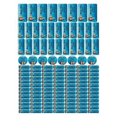 Imagem de Adesivo Etiqueta Escolar Personalizado Vinil Sereia 129UN