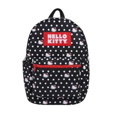 Imagem de Bioworld Mochila de viagem Hello Kitty Head and Polka Dots AOP