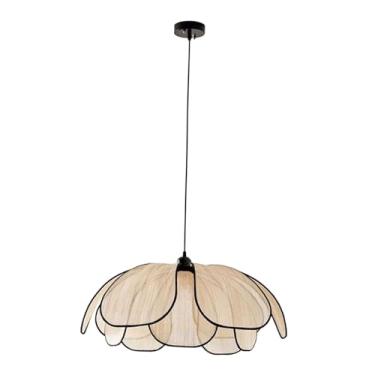 Imagem de Generic Lustre Boho Pendente Luz em Forma de Flor Decorativo com Lâmpada E26 Luminária Pendente para Corredor Lavanderia Sala de Estar Estudo, 50CM