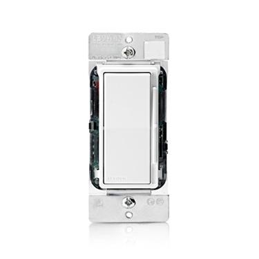 Imagem de Leviton DSX10-10Z Decora Rocker Slide Mark 10 Powerline Dimmer, branco/marfim/amêndoa clara