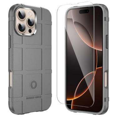 Imagem de LABILUS Capa protetora tática resistente à queda de 2,4 m TPU à prova de quedas compatível com iPhone 16 Pro Max (6,9 polegadas) - cinza urbano