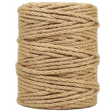 Imagem de Tenn Well 164 pés, 4 mm de juta natural, corda marrom para artesanato, embrulho de presente, embalagem, aplicações de jardinagem e decorações de feriado