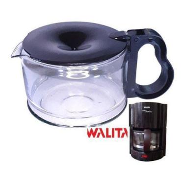 Imagem de Jarra Copo Cafeteira Walita Confort Ri7460 Preto Vidro Forte - Mistral