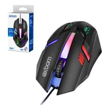 Imagem de Mouse Gamer Exbom 4d Fighter Usb Led 7 Cores Rgb