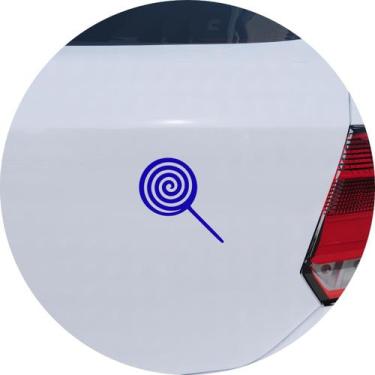 Imagem de Adesivo de Carro Pirulito Arco-íris - Cor Azul - Melhor Adesivo, Azul