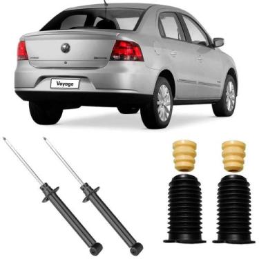 Imagem de 2 Amortecedor Voyage 2009 a 2020 Traseiro Motorista Passageiro Nakata 