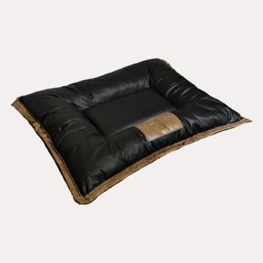 Imagem de Cama pet colchonete  impermeável    M  77 x 65 x 9 cm Preta - Solo Pet