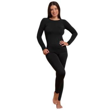 Imagem de Conjunto Térmico Frio Kit Blusa Calça Segunda Pele Feminino Masculino 