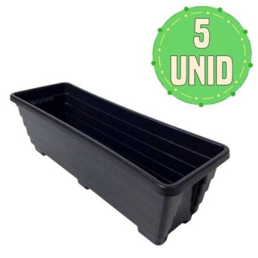 Imagem de Kit 5 Floreiras De Chão 40cm Jardineiras Para Plantas E Hortas - Goyam