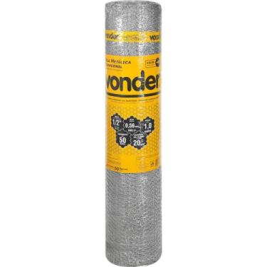 Imagem de Tela Metálica Viveiro Hex Malha 1/2'' BWG24 1,0m 50m Vonder