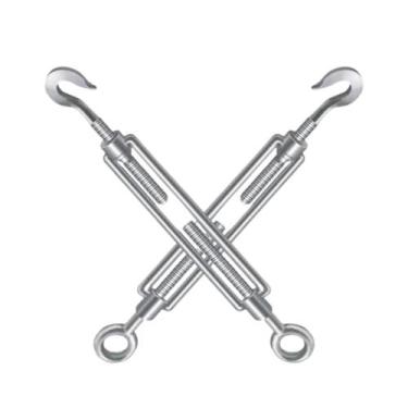 Imagem de Kit 2 Esticador para Cabos de Aço Cordoalhas Tensionar Esticar 1 Poleg