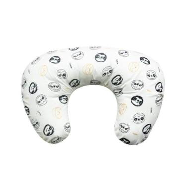 Imagem de Almofada para amamentação Baby Style branca estampada