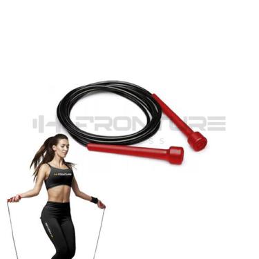 Imagem de Corda De Pular VERMELHO Exercício Funcional Academia Fitness Profissio