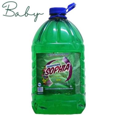 Imagem de Desinfetante Sophia 5L - Altamente Concetrado e Perfumado, Verde