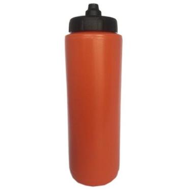 Imagem de Squeeze Automático Tipo Gatorade 1lt Rythmoon s/ logo, Laranja, Preto